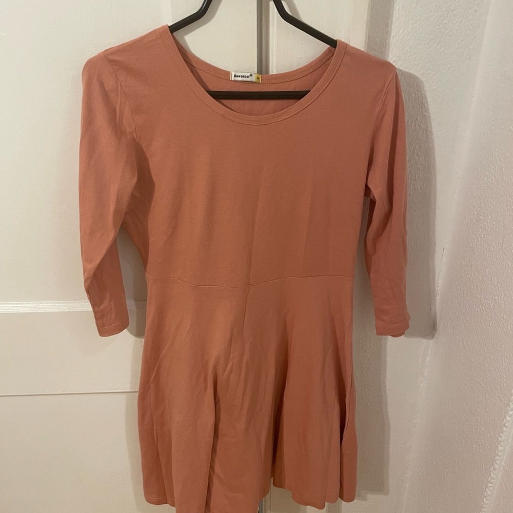 EUC Peach color babydoll dress
